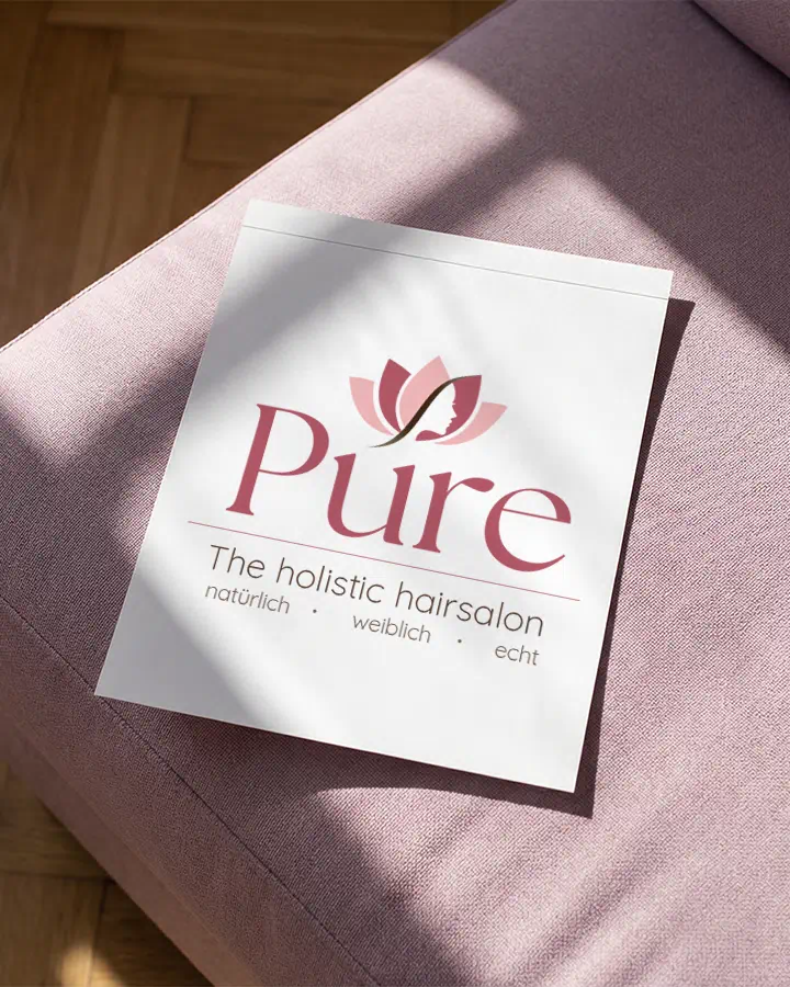 Logodesign für Pure - the holistic hairsalon